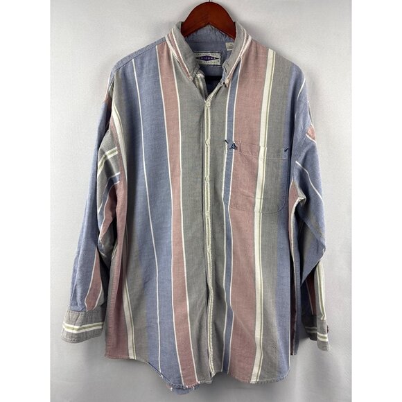 The Original Arizona Jean Company Mens XL Striped Button-Up Shirt - Picture 1 of 5